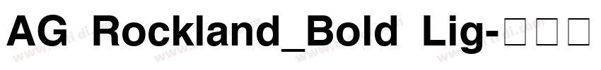 AG Rockland_Bold Lig字体转换